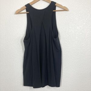 Lululemon Tank Top Womens Large Black Muscle Loose Fit Open Back Yoga Athletic